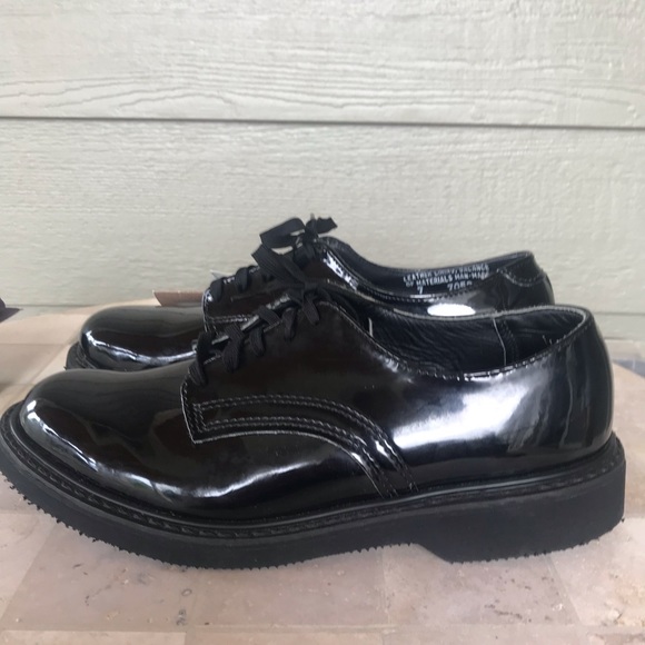 Carolina Black Steel-Toed Leather lined Shoes. - Picture 4 of 8